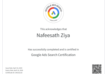 GOOGLE ADS SEARCH CERTIFICATION