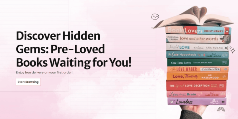 BOOK STORE LANDING PAGE WEBSITE