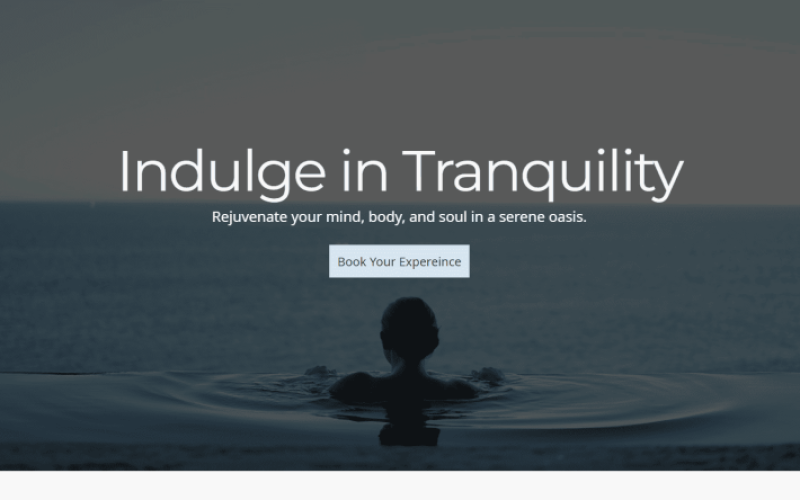 LUXURY SPA WEBSITE
