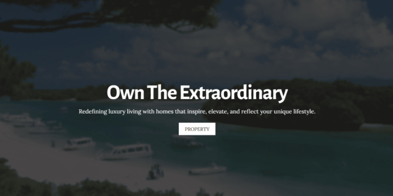 LUXURY REAL ESTATE AGENCY WEBSITE